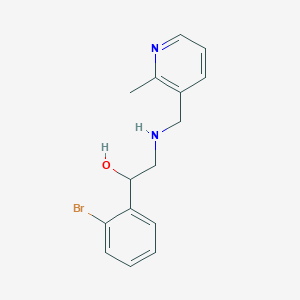 1-(2-Bromophenyl)-2-[(2-methylpyridin-3-yl)methylamino]ethanol