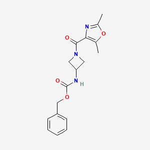 benzyl N-[1-(2,5-dimethyl-1,3-oxazole-4-carbonyl)azetidin-3-yl]carbamate