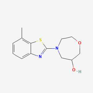 4-(7-Methyl-1,3-benzothiazol-2-yl)-1,4-oxazepan-6-ol