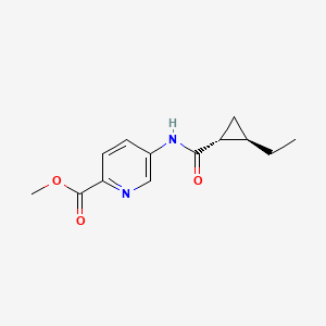 methyl 5-[[(1R,2R)-2-ethylcyclopropanecarbonyl]amino]pyridine-2-carboxylate