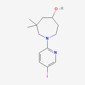 molecular formula C13H19IN2O B6975520 1-(5-Iodopyridin-2-yl)-6,6-dimethylazepan-4-ol 