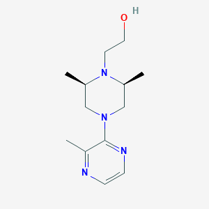 2-[(2R,6S)-2,6-dimethyl-4-(3-methylpyrazin-2-yl)piperazin-1-yl]ethanol