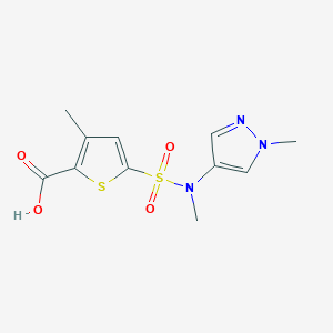 3-Methyl-5-[methyl-(1-methylpyrazol-4-yl)sulfamoyl]thiophene-2-carboxylic acid