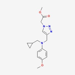 methyl 2-[4-[[N-(cyclopropylmethyl)-4-methoxyanilino]methyl]triazol-1-yl]acetate