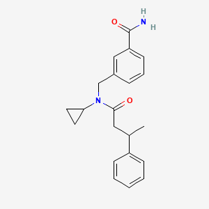 3-[[Cyclopropyl(3-phenylbutanoyl)amino]methyl]benzamide