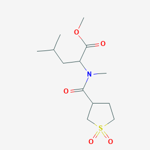 Methyl 2-[(1,1-dioxothiolane-3-carbonyl)-methylamino]-4-methylpentanoate