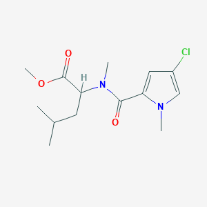 Methyl 2-[(4-chloro-1-methylpyrrole-2-carbonyl)-methylamino]-4-methylpentanoate