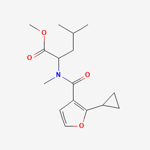 Methyl 2-[(2-cyclopropylfuran-3-carbonyl)-methylamino]-4-methylpentanoate