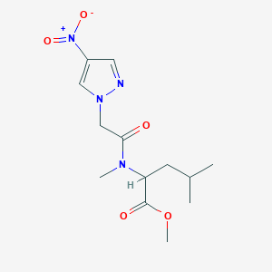 Methyl 4-methyl-2-[methyl-[2-(4-nitropyrazol-1-yl)acetyl]amino]pentanoate