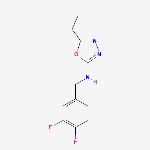 N-[(3,4-difluorophenyl)methyl]-5-ethyl-1,3,4-oxadiazol-2-amine