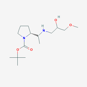 tert-butyl (2R)-2-[1-[(2-hydroxy-3-methoxypropyl)amino]ethyl]pyrrolidine-1-carboxylate