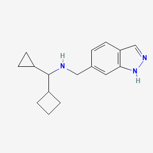 1-cyclobutyl-1-cyclopropyl-N-(1H-indazol-6-ylmethyl)methanamine