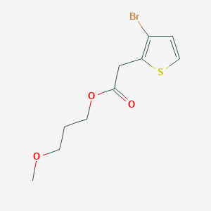 molecular formula C10H13BrO3S B6975705 3-Methoxypropyl 2-(3-bromothiophen-2-yl)acetate 