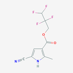 2,2,3,3-tetrafluoropropyl 5-cyano-2-methyl-1H-pyrrole-3-carboxylate