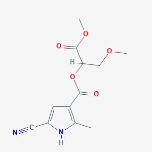 (1,3-dimethoxy-1-oxopropan-2-yl) 5-cyano-2-methyl-1H-pyrrole-3-carboxylate