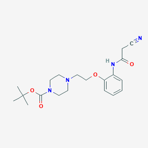 Tert-butyl 4-[2-[2-[(2-cyanoacetyl)amino]phenoxy]ethyl]piperazine-1-carboxylate