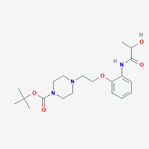 Tert-butyl 4-[2-[2-(2-hydroxypropanoylamino)phenoxy]ethyl]piperazine-1-carboxylate