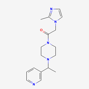 2-(2-Methylimidazol-1-yl)-1-[4-(1-pyridin-3-ylethyl)piperazin-1-yl]ethanone