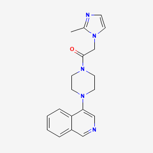 1-(4-Isoquinolin-4-ylpiperazin-1-yl)-2-(2-methylimidazol-1-yl)ethanone