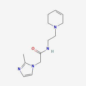 N-[2-(3,6-dihydro-2H-pyridin-1-yl)ethyl]-2-(2-methylimidazol-1-yl)acetamide