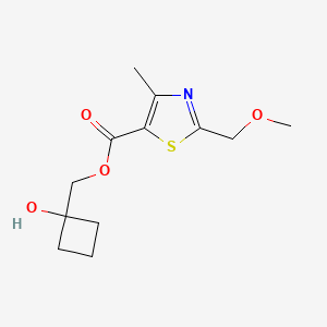 (1-Hydroxycyclobutyl)methyl 2-(methoxymethyl)-4-methyl-1,3-thiazole-5-carboxylate