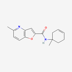 5-methyl-N-(1-methylcyclohex-3-en-1-yl)furo[3,2-b]pyridine-2-carboxamide