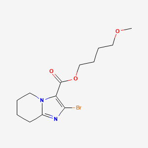 molecular formula C13H19BrN2O3 B6976000 4-Methoxybutyl 2-bromo-5,6,7,8-tetrahydroimidazo[1,2-a]pyridine-3-carboxylate 