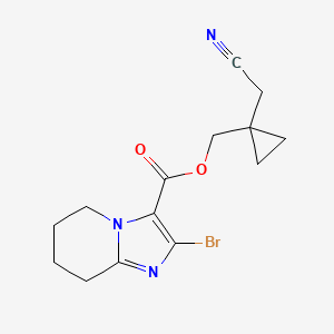 [1-(Cyanomethyl)cyclopropyl]methyl 2-bromo-5,6,7,8-tetrahydroimidazo[1,2-a]pyridine-3-carboxylate