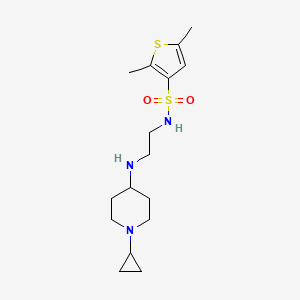 N-[2-[(1-cyclopropylpiperidin-4-yl)amino]ethyl]-2,5-dimethylthiophene-3-sulfonamide