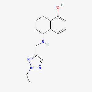 5-[(2-Ethyltriazol-4-yl)methylamino]-5,6,7,8-tetrahydronaphthalen-1-ol