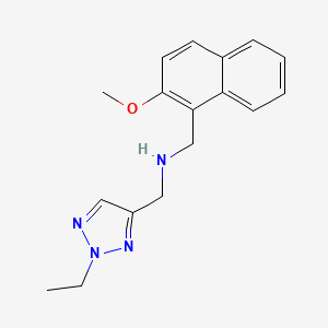 1-(2-ethyltriazol-4-yl)-N-[(2-methoxynaphthalen-1-yl)methyl]methanamine