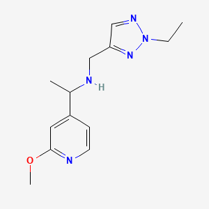 N-[(2-ethyltriazol-4-yl)methyl]-1-(2-methoxypyridin-4-yl)ethanamine