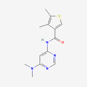 N-[6-(dimethylamino)pyrimidin-4-yl]-4,5-dimethylthiophene-3-carboxamide