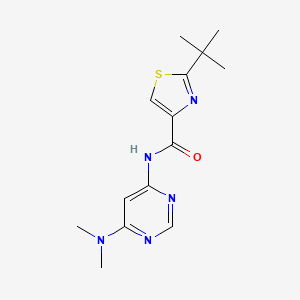 2-tert-butyl-N-[6-(dimethylamino)pyrimidin-4-yl]-1,3-thiazole-4-carboxamide