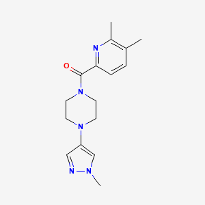 (5,6-Dimethylpyridin-2-yl)-[4-(1-methylpyrazol-4-yl)piperazin-1-yl]methanone