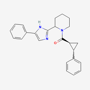 [(1S,2S)-2-phenylcyclopropyl]-[2-(5-phenyl-1H-imidazol-2-yl)piperidin-1-yl]methanone