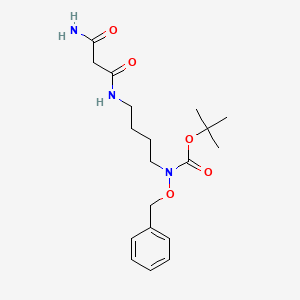 tert-butyl N-[4-[(3-amino-3-oxopropanoyl)amino]butyl]-N-phenylmethoxycarbamate