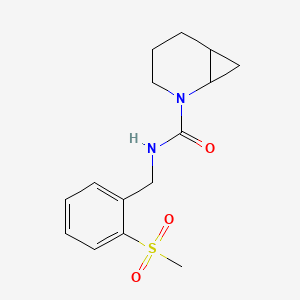 N-[(2-methylsulfonylphenyl)methyl]-2-azabicyclo[4.1.0]heptane-2-carboxamide