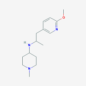 N-[1-(6-methoxypyridin-3-yl)propan-2-yl]-1-methylpiperidin-4-amine