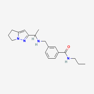 3-[[1-(5,6-dihydro-4H-pyrrolo[1,2-b]pyrazol-2-yl)ethylamino]methyl]-N-propylbenzamide