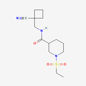 N-[(1-cyanocyclobutyl)methyl]-1-ethylsulfonylpiperidine-3-carboxamide