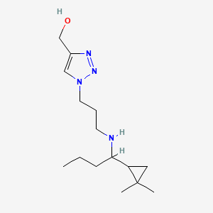 [1-[3-[1-(2,2-Dimethylcyclopropyl)butylamino]propyl]triazol-4-yl]methanol