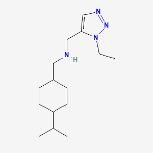 N-[(3-ethyltriazol-4-yl)methyl]-1-(4-propan-2-ylcyclohexyl)methanamine