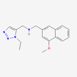 N-[(3-ethyltriazol-4-yl)methyl]-1-(4-methoxynaphthalen-2-yl)methanamine