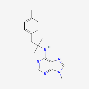 9-methyl-N-[2-methyl-1-(4-methylphenyl)propan-2-yl]purin-6-amine