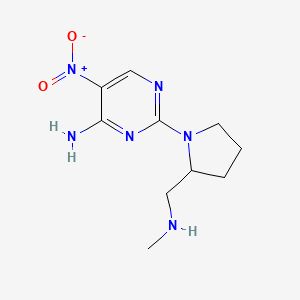 2-[2-(Methylaminomethyl)pyrrolidin-1-yl]-5-nitropyrimidin-4-amine