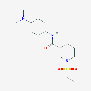 N-[4-(dimethylamino)cyclohexyl]-1-ethylsulfonylpiperidine-3-carboxamide