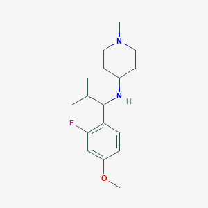 N-[1-(2-fluoro-4-methoxyphenyl)-2-methylpropyl]-1-methylpiperidin-4-amine