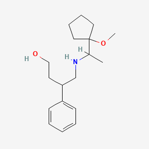 4-[1-(1-Methoxycyclopentyl)ethylamino]-3-phenylbutan-1-ol