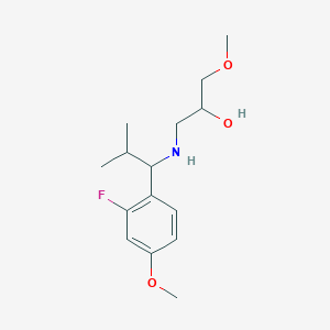 1-[[1-(2-Fluoro-4-methoxyphenyl)-2-methylpropyl]amino]-3-methoxypropan-2-ol